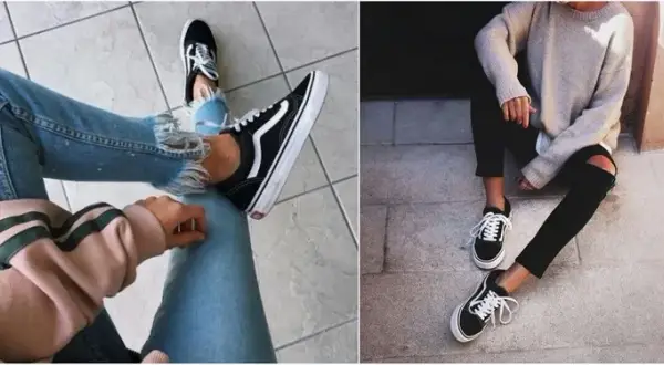 Stylizacje z czarnymi Vansami – modne inspiracje na każdą okazję i porady