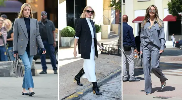 Stylizacje damskie z szarą marynarką, które zachwycają i inspirują